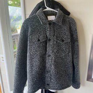 Nice Grey Fleece like "Kestin Hare" Shirt Jacket Size Medium - Made in the UK